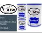 Preview: Ford, Deep Shadow Blue Metallic, 7C / 6049: 500ml Lackdose + 500ml Klarlack + 250ml Härter - Set, von ATW Autoteile West.